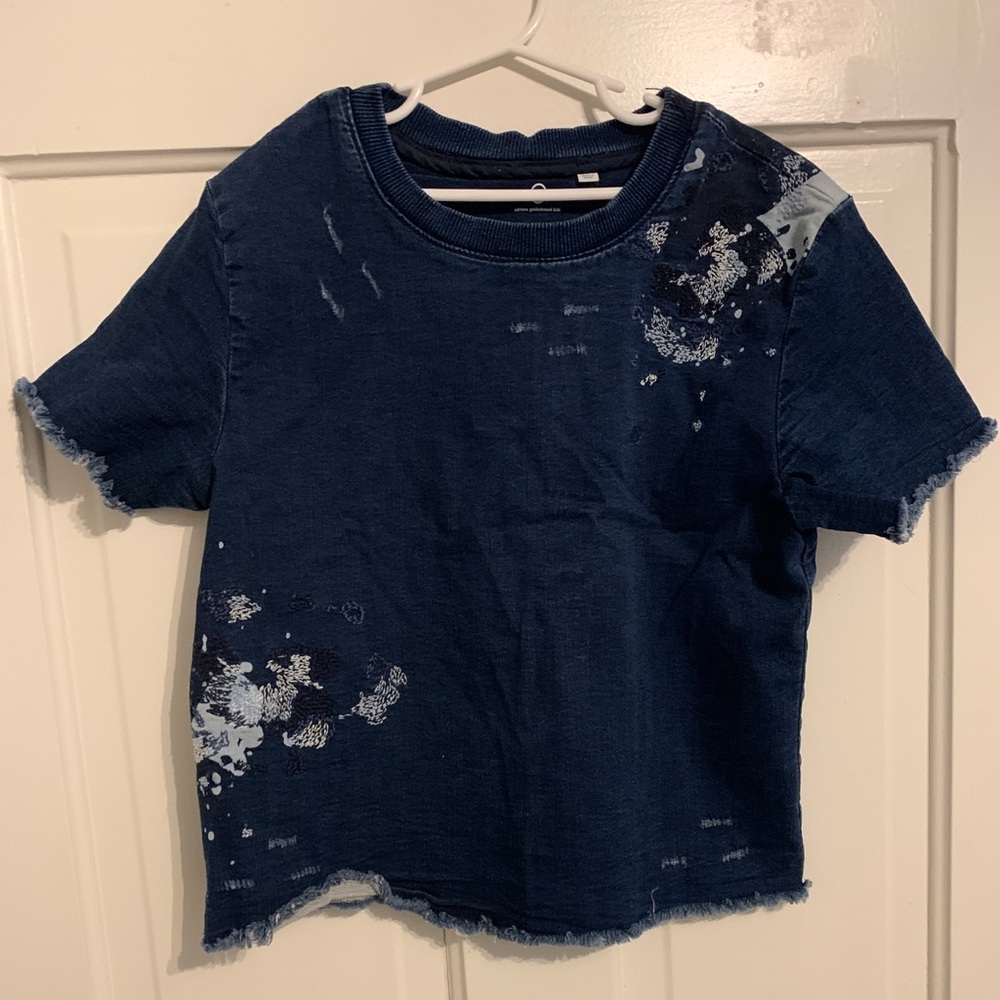 Adriano Goldschmied AG Girls Denim Short Top Large